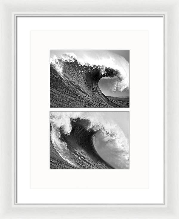 Waves - diptych / Art Photo - Framed Print