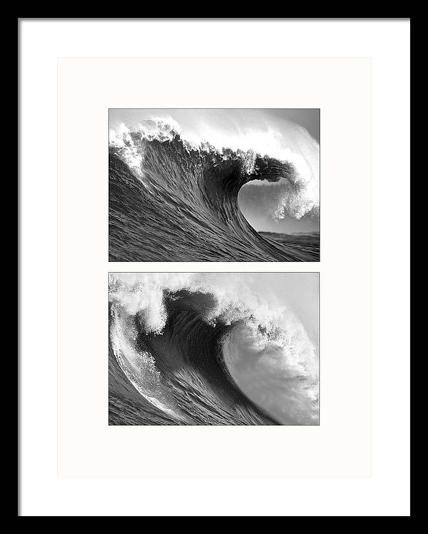 Waves - diptych / Art Photo - Framed Print