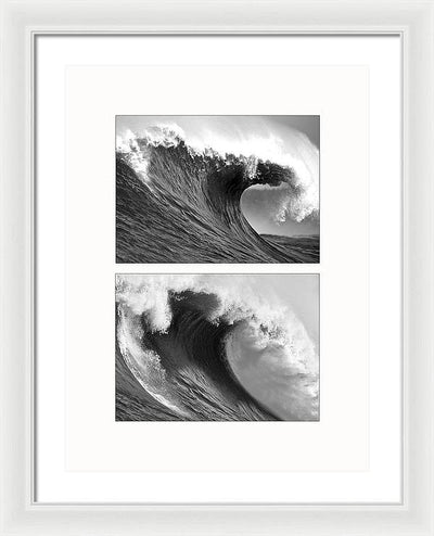 Waves - diptych / Art Photo - Framed Print