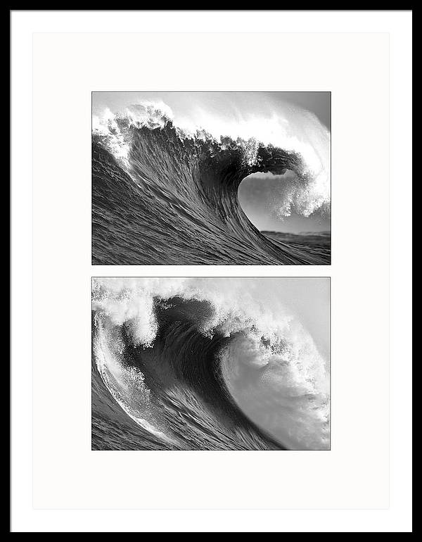 Waves - diptych / Art Photo - Framed Print