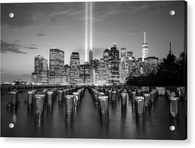 We all Shine on, Lower Manhattan from Brooklyn / Art Photo - Acrylic Print