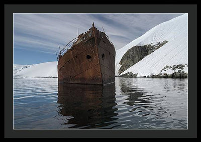 Whaling Ship / Art Photo - Framed Print