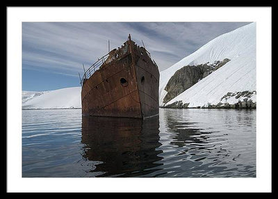 Whaling Ship / Art Photo - Framed Print