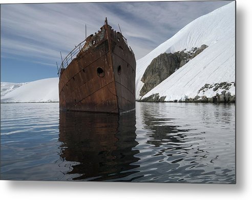 Whaling Ship / Art Photo - Metal Print