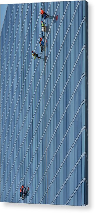 Window Washers, Hyatt Regency Hotel in Salt Lake City / Art Photo - Acrylic Print
