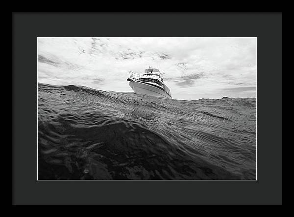 Yacht / Art Photo - Framed Print