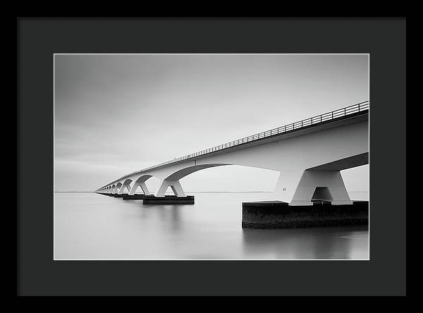 Zeelandbrug, Nederland / Art Photo - Framed Print