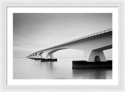 Zeelandbrug, Nederland / Art Photo - Framed Print